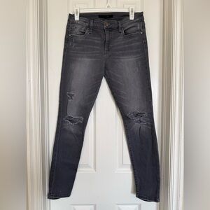 Joe's Jeans Women's Black Gray Skinny Ripped Jeans